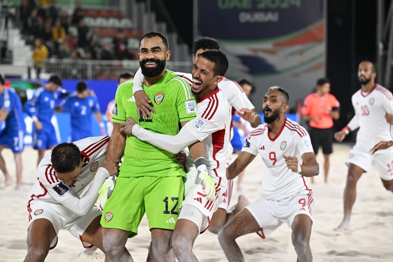 الإمارات قوّة عالميّة في كرة القدم الشاطئيّة